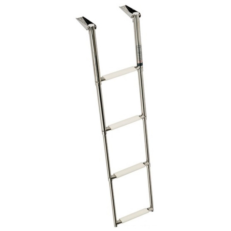 Telescopic ladder for gangplank - 4 steps